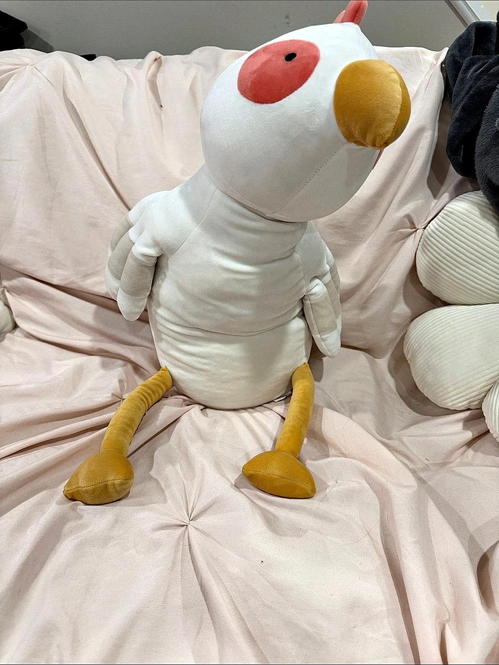 Pillowfort Chicken Plush Stuffed Animal in White & Yellow